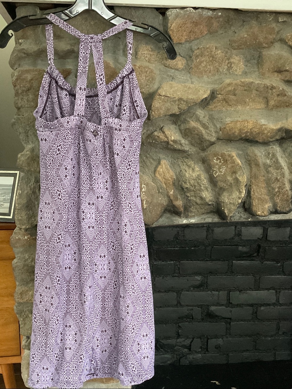 Prana Lilac Patterned Strappy Summer Bralette Dress - Picture 2 of 5